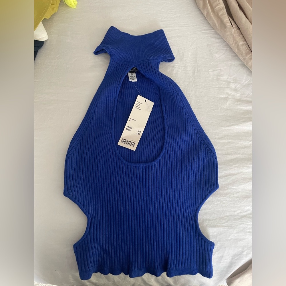 ‼️urban outfitters top knit ribbed cutout